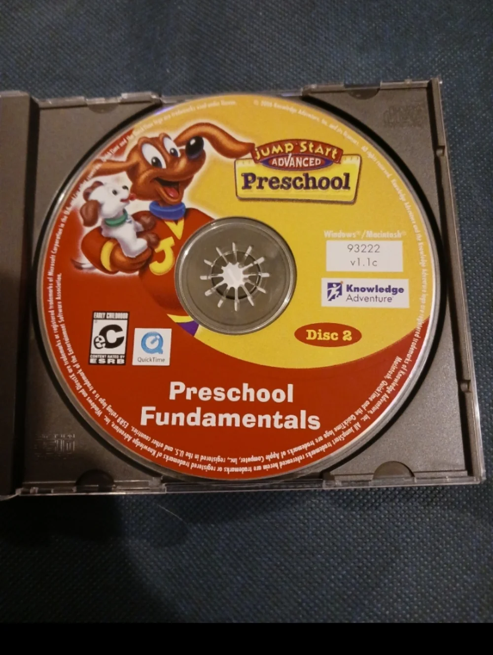 Jump Start Advanced Preschool disk 2 only